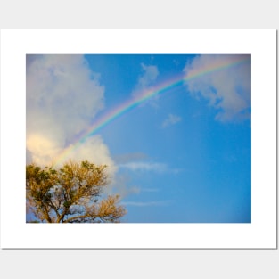 Blue sky and a beautiful rainbow | Photography Posters and Art